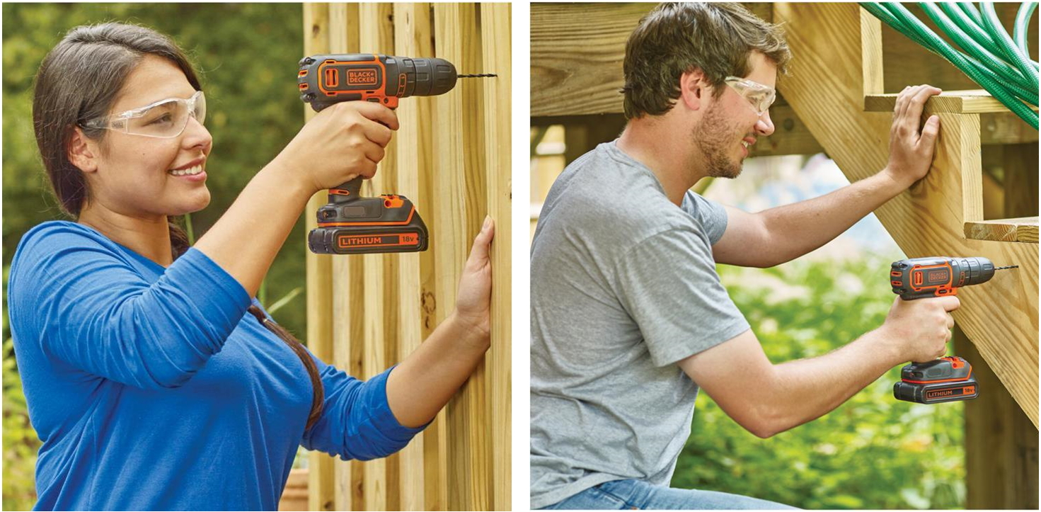 מברגה מקדחה נטענת בלק אנד דקר BLACK & DECKER BDCDC18 18V